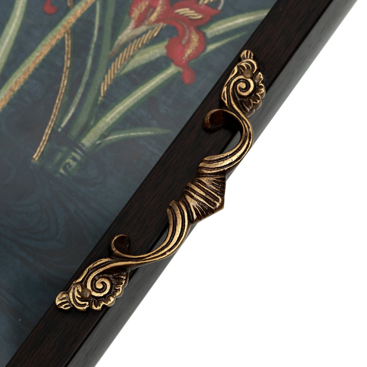 Odyssey Vanya Tray - Blue In Wood and Glass