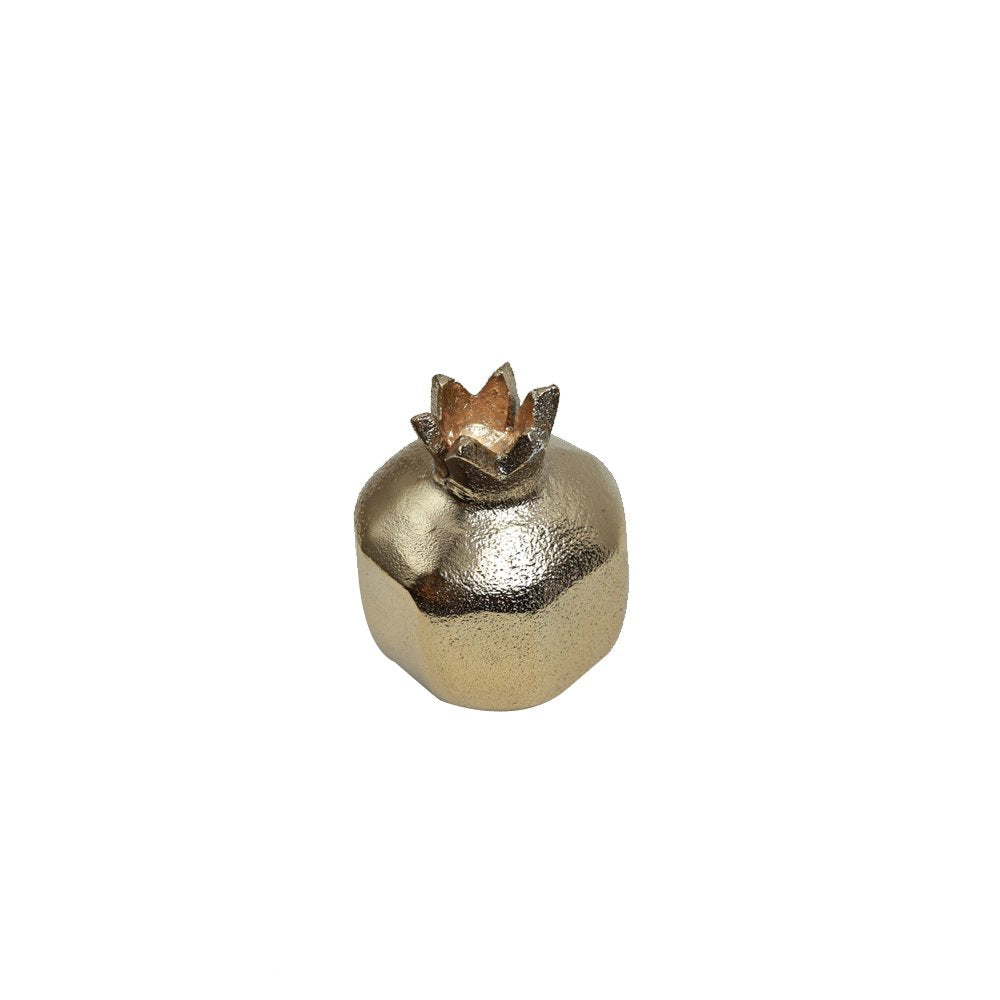 Pomegranate Candle Stand  - Small Gold in Metal
