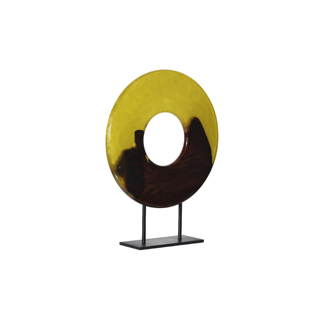 Round Artifacts -  Stand Alone Decorative in Wood and Resin