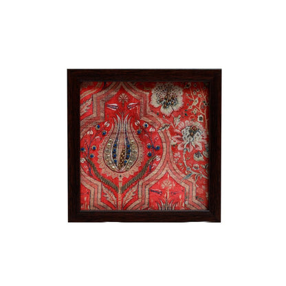 Gulposh Coasters - Red in Wood and Glass