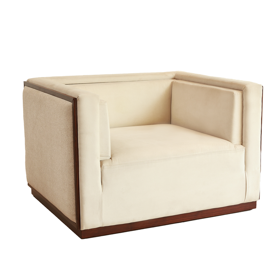 Lawson Sofa -  Single Seater in Teak Wood
