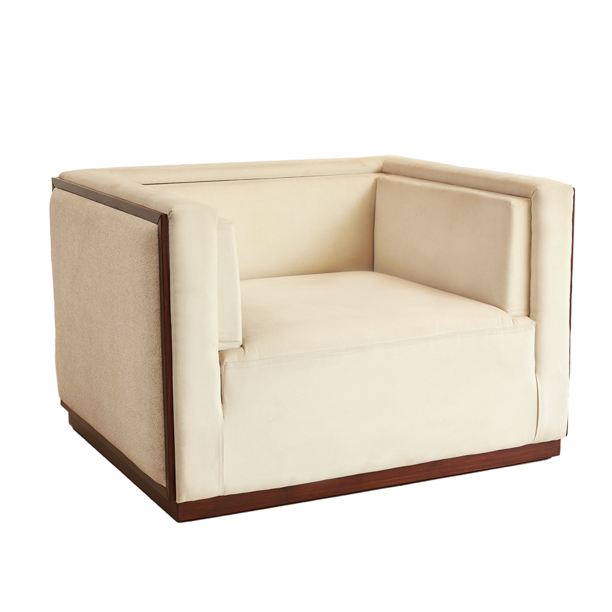Lawson Sofa -  Single Seater in Teak Wood