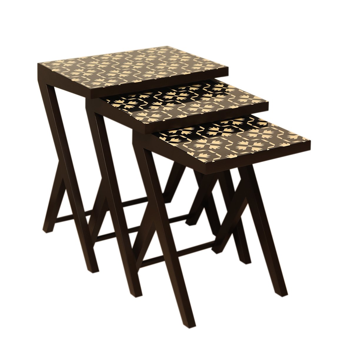 Sitara Nest of Table - Teak Wood