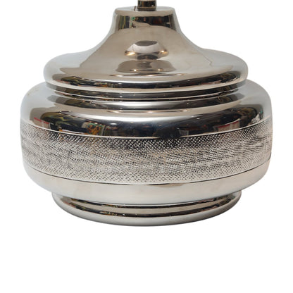 Nyasa Lamp - Silver in Metal