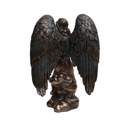 Angel with flute - Gold in Resin