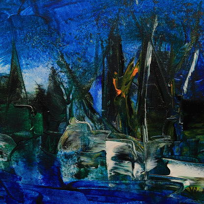 Untitled Painting By Vikash Kalra - Acrylic on canvas