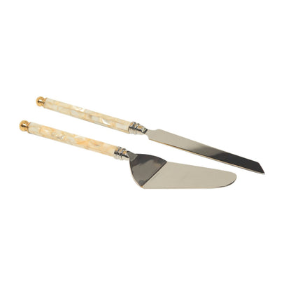 Pearl Cake - Cutlery Set of 2 in Porcelain