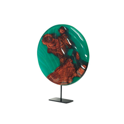 Green Field - Stand Alone Decorative in Resin and Wood