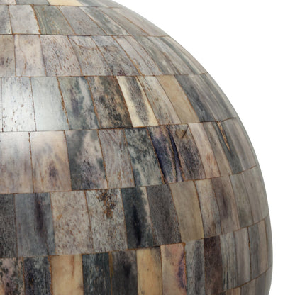 Hunar Inlay Sphere -  Large Grey Blue in Wood with Resin