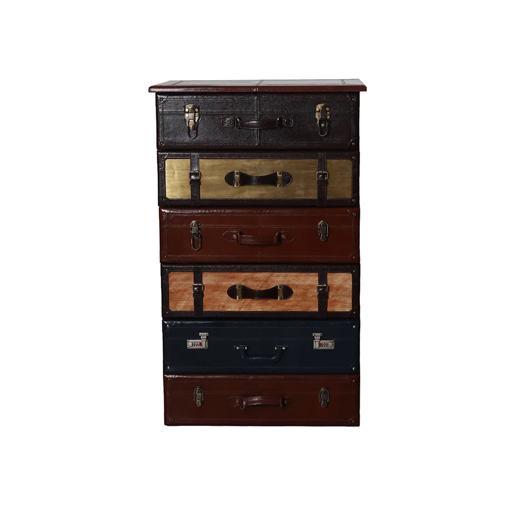 Chest Of Drawers -  Multicolor in Leather