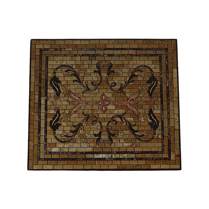 Mosaic Nest of Tables - Set of 3 in Teak Wood