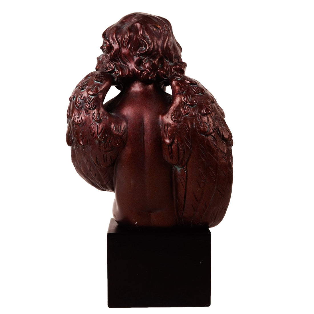 Seated Cherub - Brown in Composite Marble