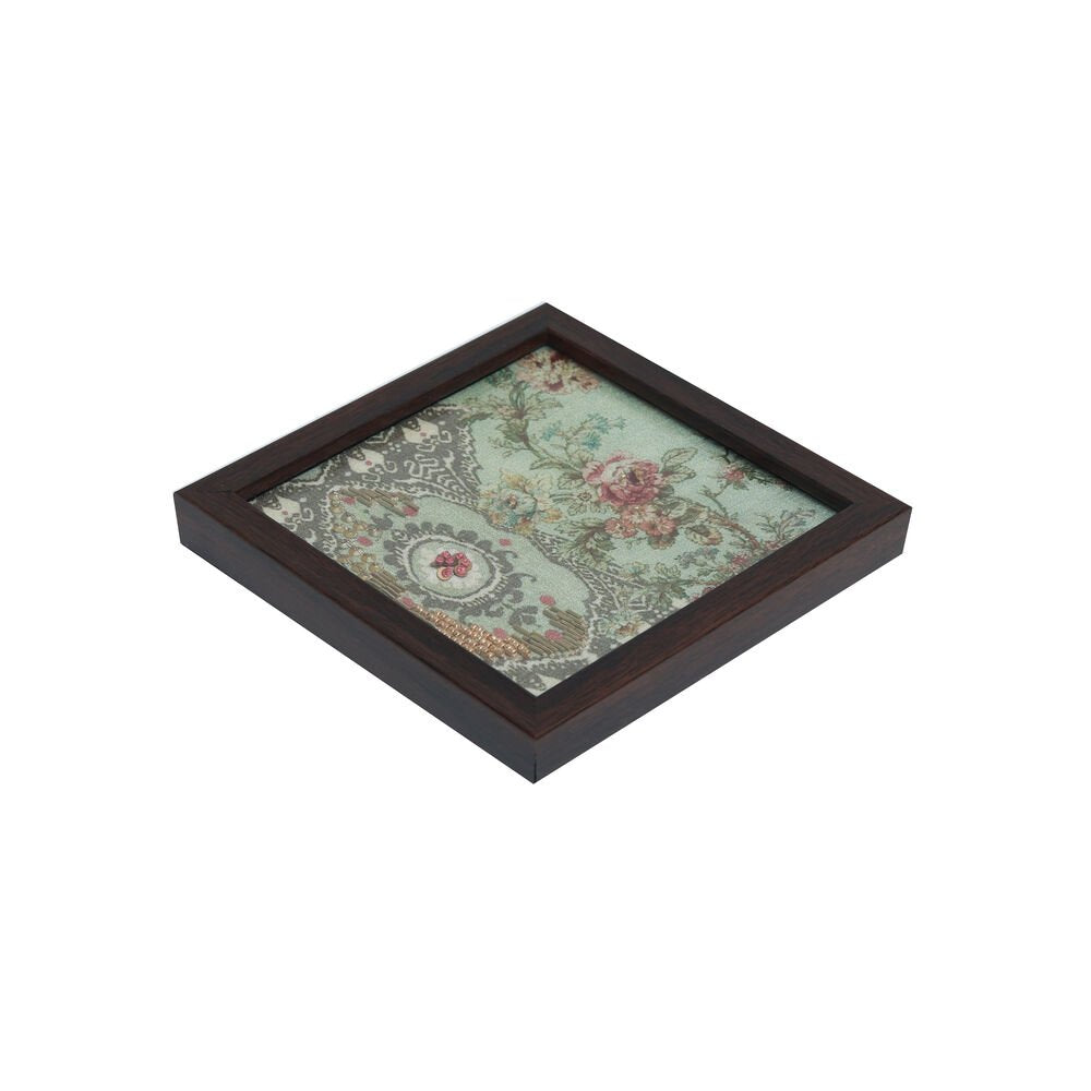 Gulposh Coasters - Green in Wood and Glass