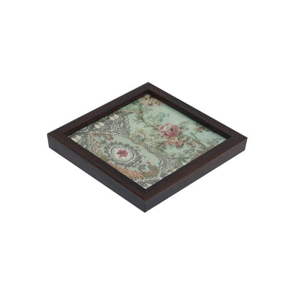 Gulposh Coasters - Green in Wood and Glass