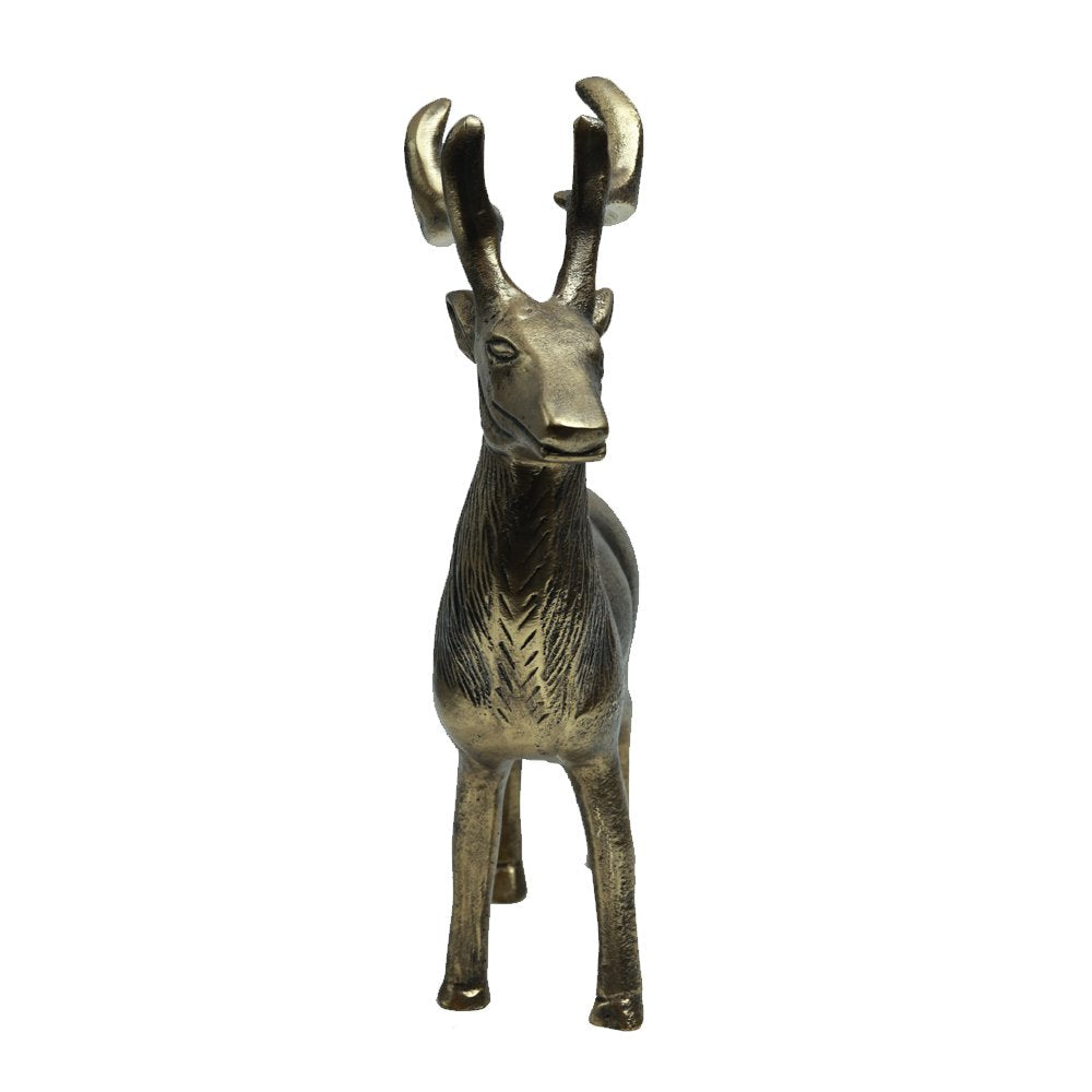 Majestic Stag - Antique Gold in Metal
