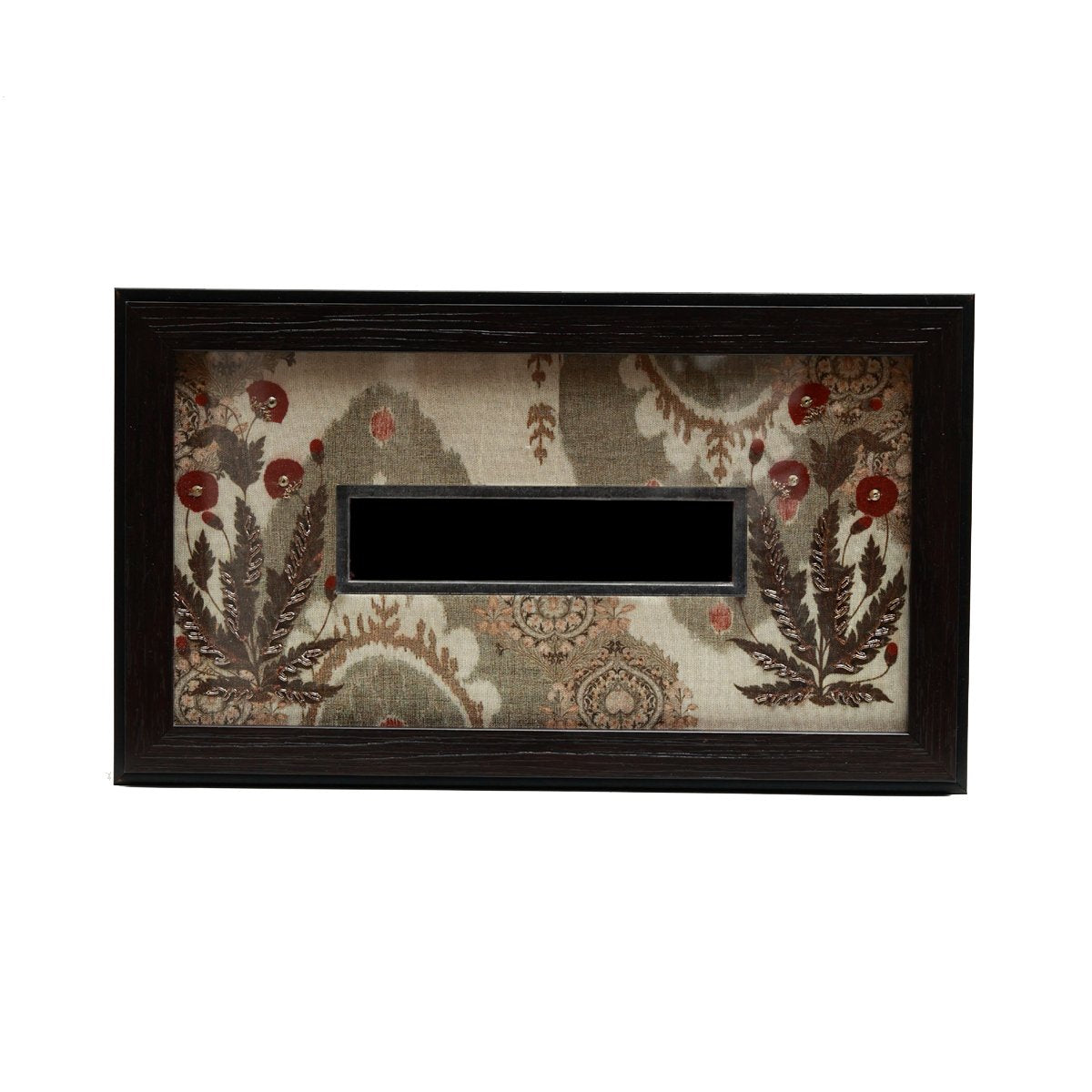Gulposh Tissue Box Cover - Beige in Wood and Glass