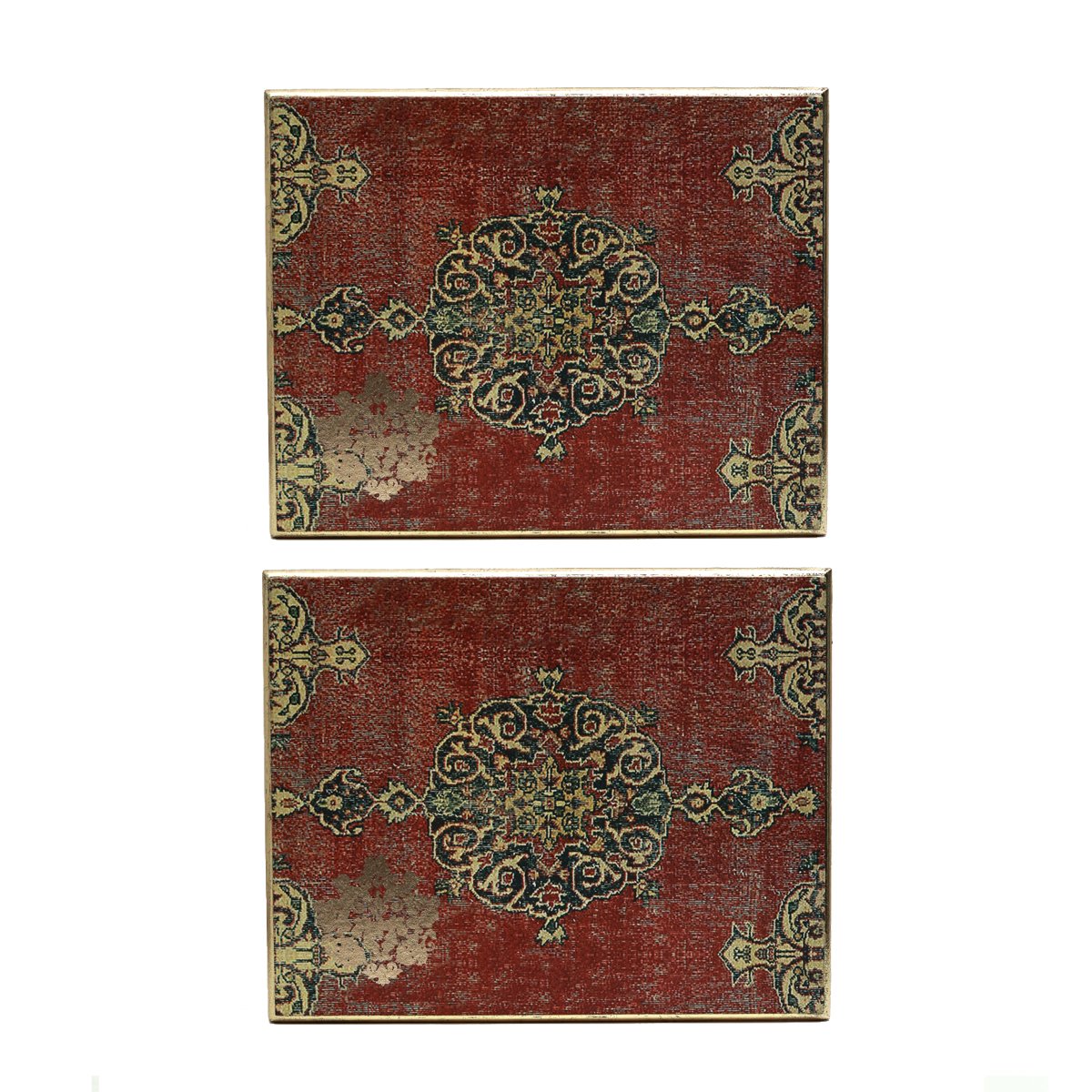 Samara Collage Trivets - Set of Two in Wood