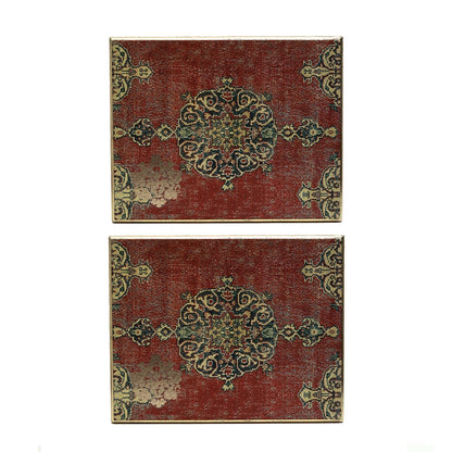 Samara Collage Trivets - Set of Two in Wood