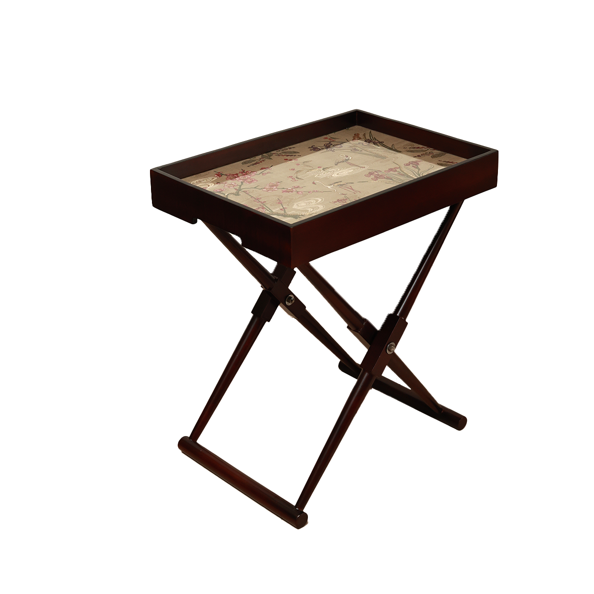 Odyssey Vanya  Tray Table - Wood and Glass