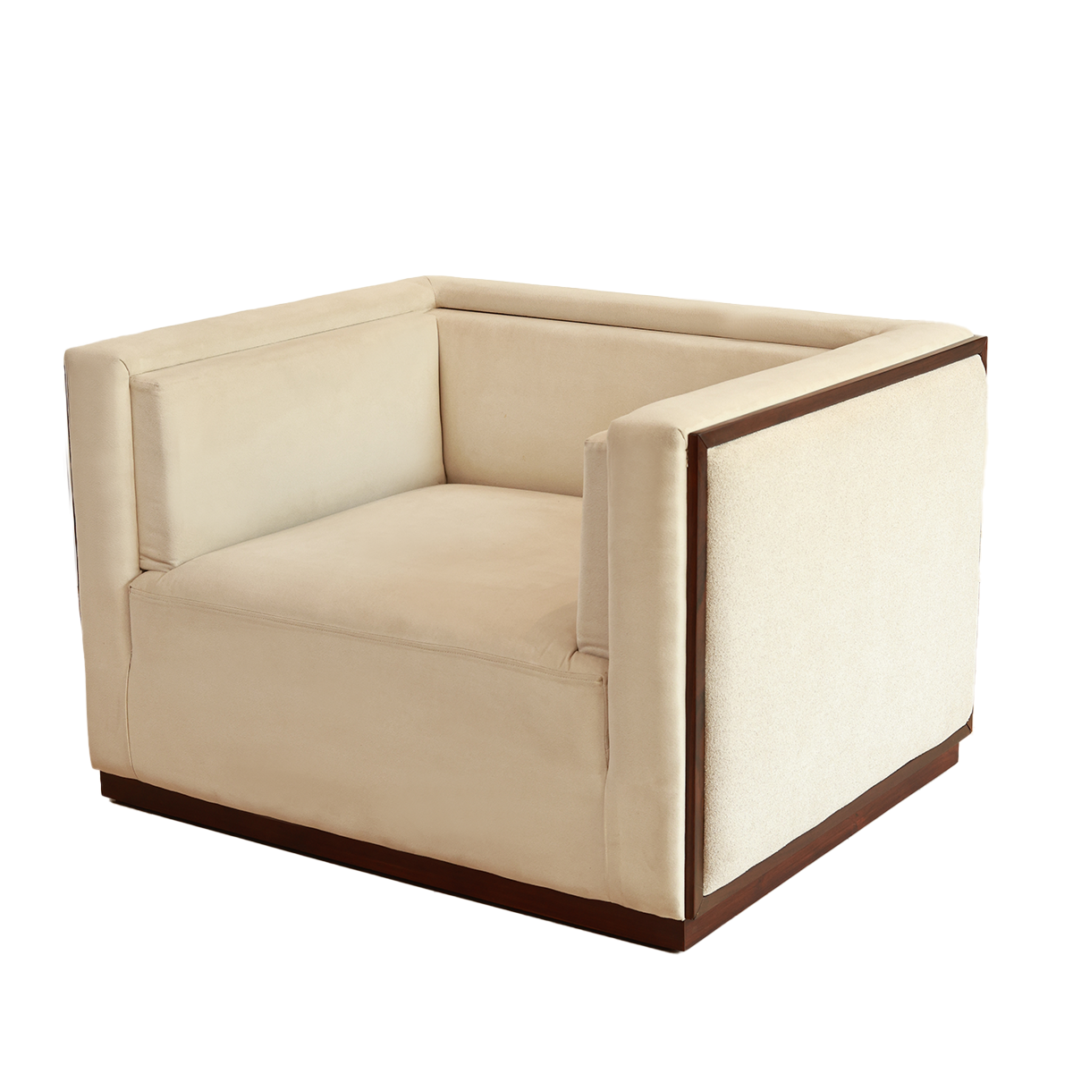 Lawson Sofa -  Single Seater in Teak Wood