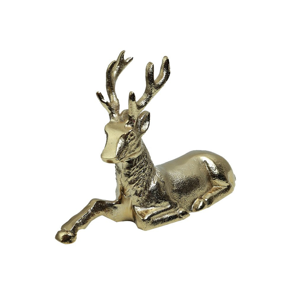 Resting Stag  - Gold in Metal