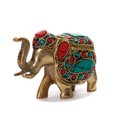 Elephant - Small Firoza in Brass