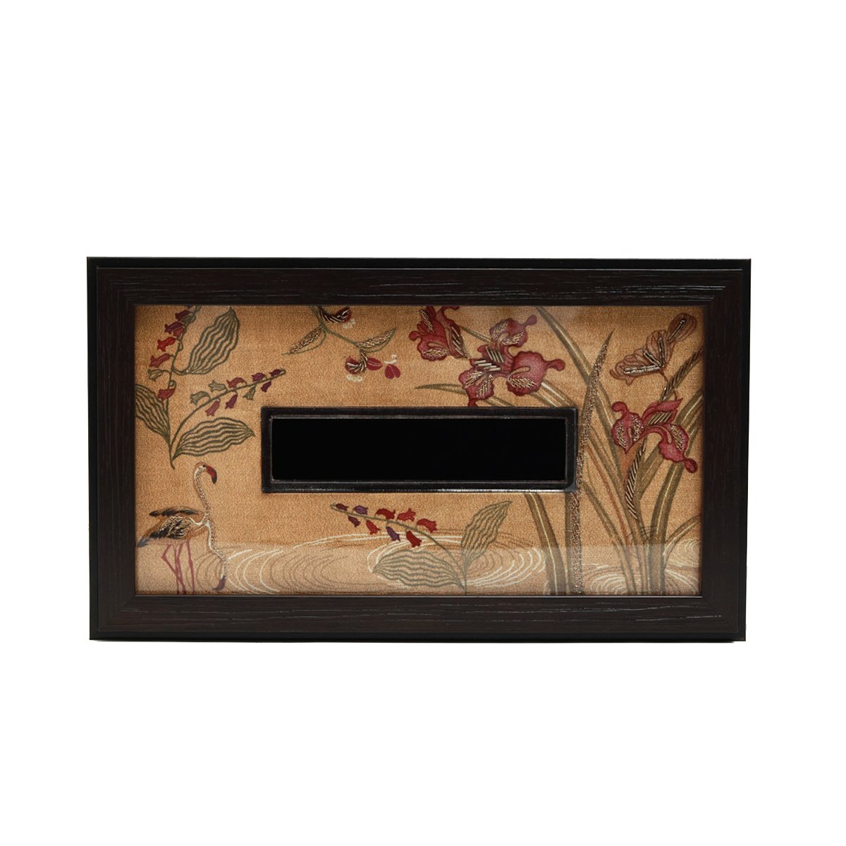 Odyssey Vanya Tissue Box Cover - Yellow  in Glass and Wood