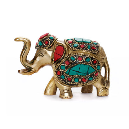 Elephant - Small Firoza in Brass