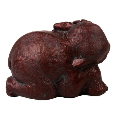 Sleeping Elephant - Brown in Composite Marble