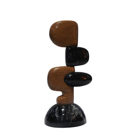 Decor - a -  Balance - Black and Brown in Resin
