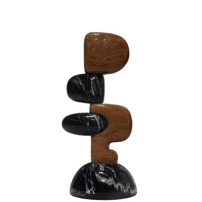 Decor - a -  Balance - Black and Brown in Resin