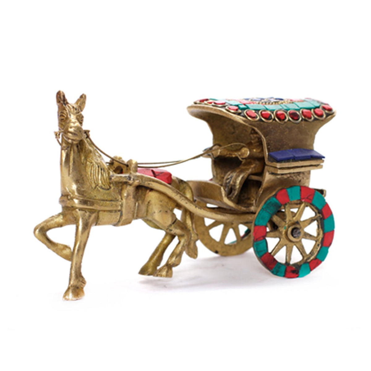 Horse Cart - Firoza in Brass