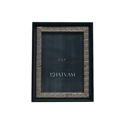 Theodorus Spiral Frame - Black in Wood  7" X 5"