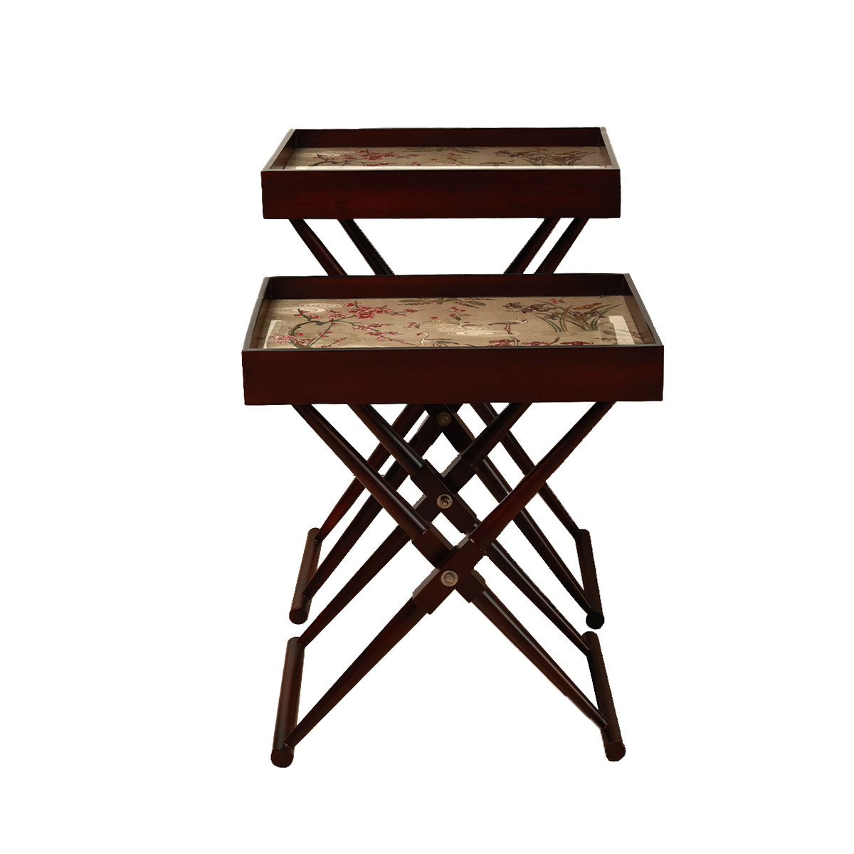 Odyssey Vanya  Tray Table - Wood and Glass