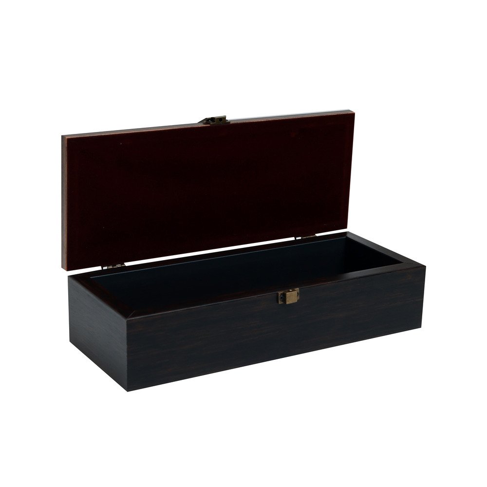 Gul Box - Rectangle Beige in Wood and Glass