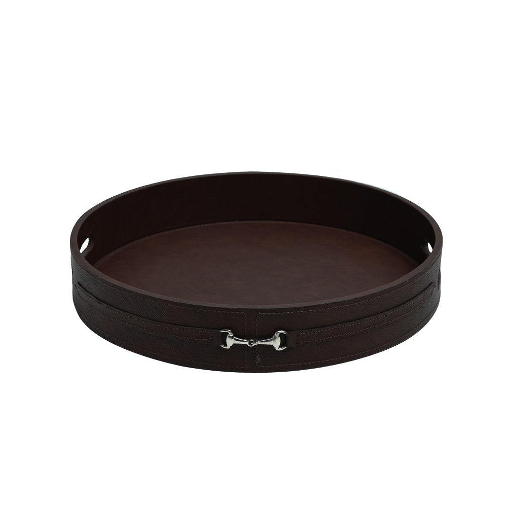 Bar in a Round - Leather and Steel