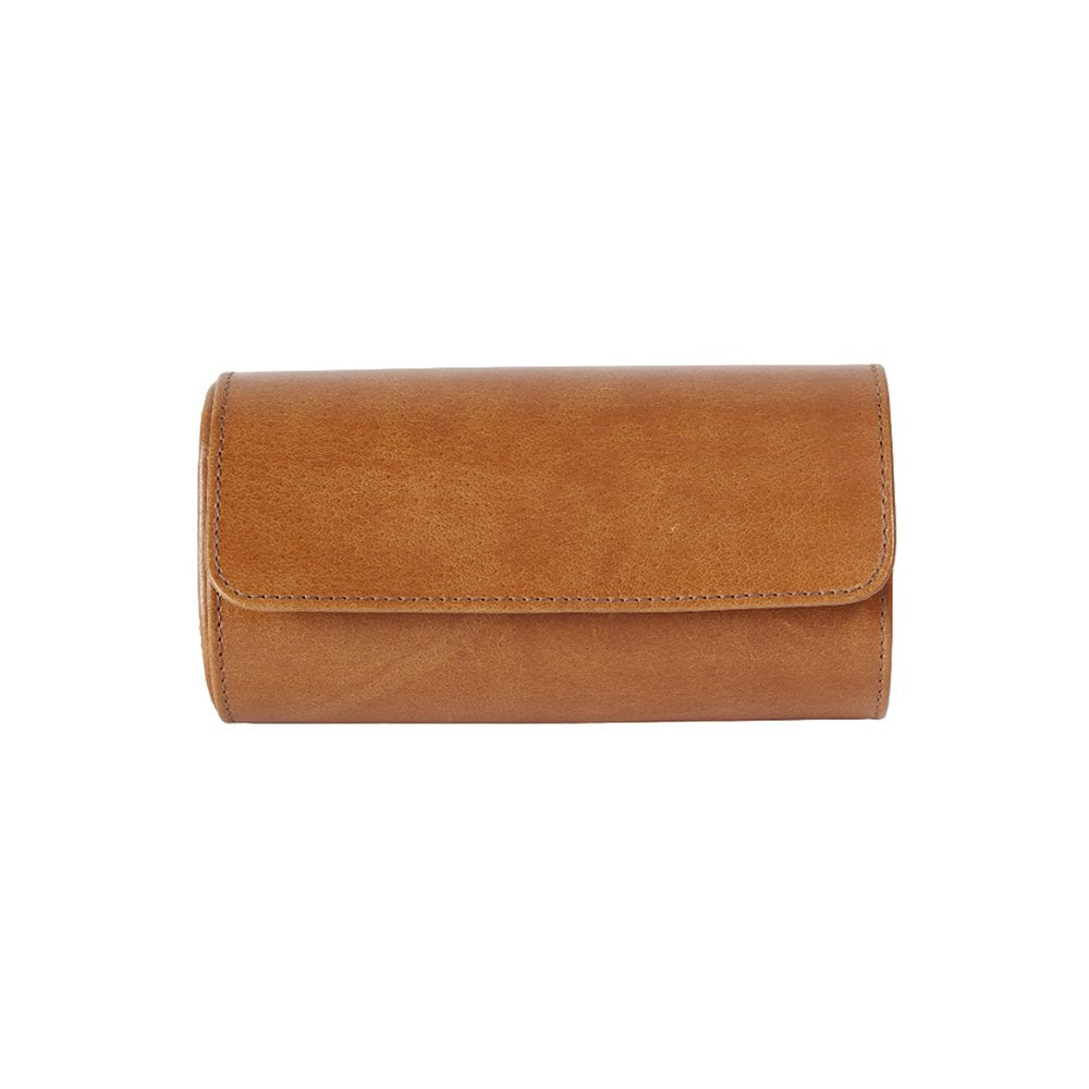 Round Watch Case - Leather
