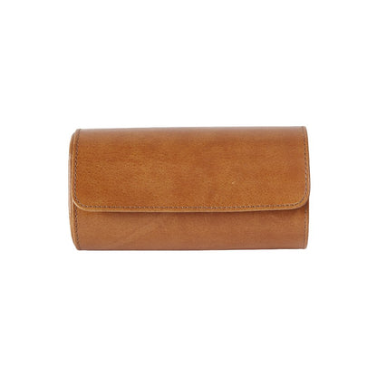 Round Watch Case - Leather