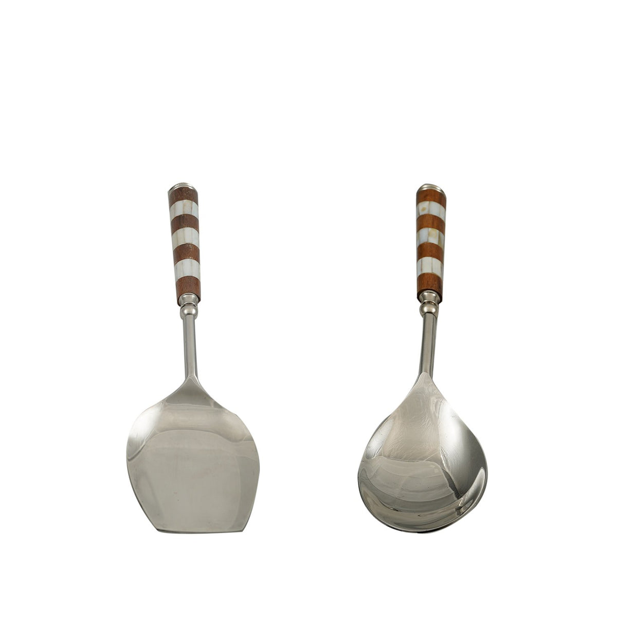 Mother Of Pearl And Wood – Serving Set in Wood and Mother of Pearl