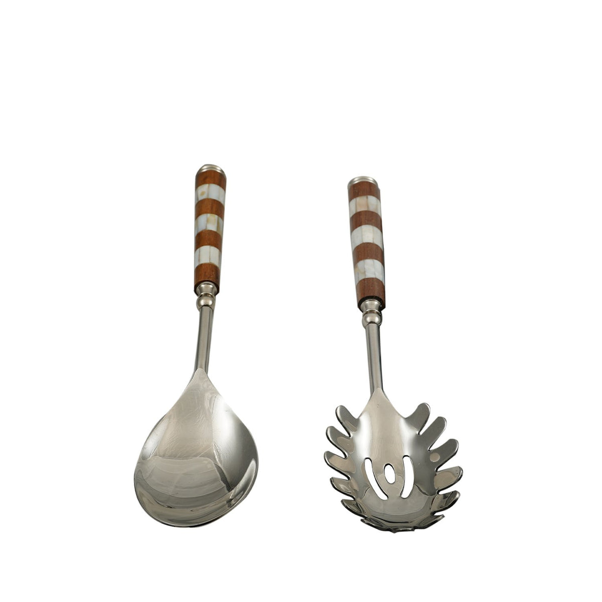 Mother Of Pearl And Wood – Serving Set in Wood and Mother of Pearl