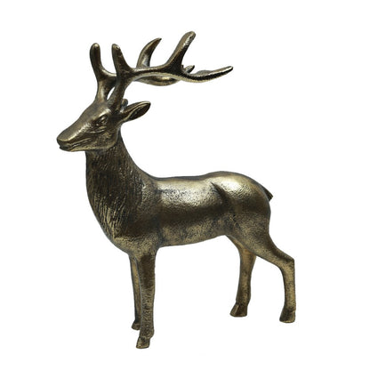 Majestic Stag - Antique Gold in Metal
