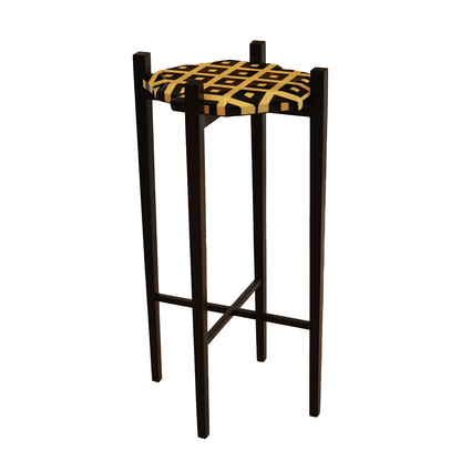 Noir Set of Three Tables -Black in Wood and Resin