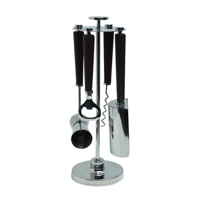Bar in a Round - Leather and Steel