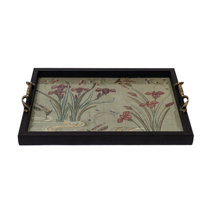 Odyssey Vanya Tray - Green  in Wood and Green