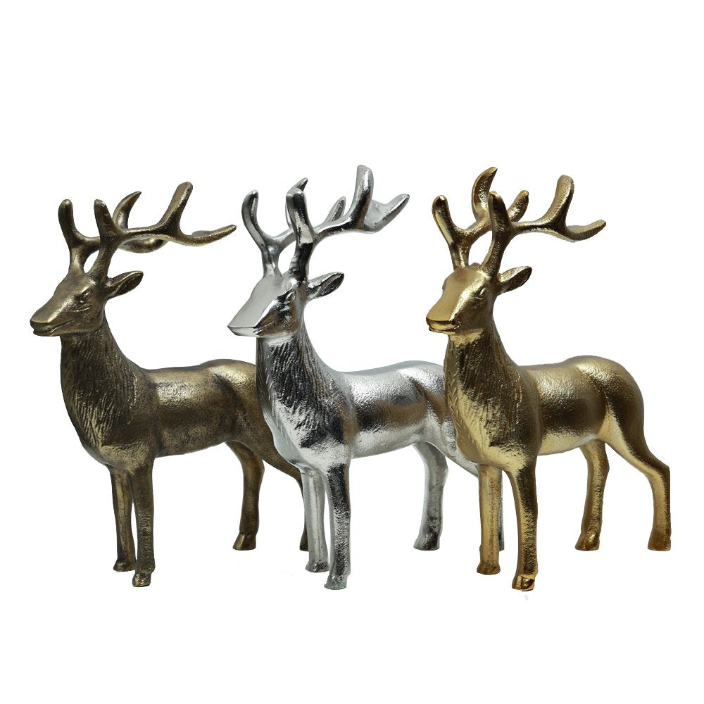 Majestic Stag - Antique Gold in Metal