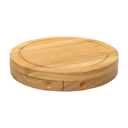 Cheese Platter -  Wood and Stainless Steel