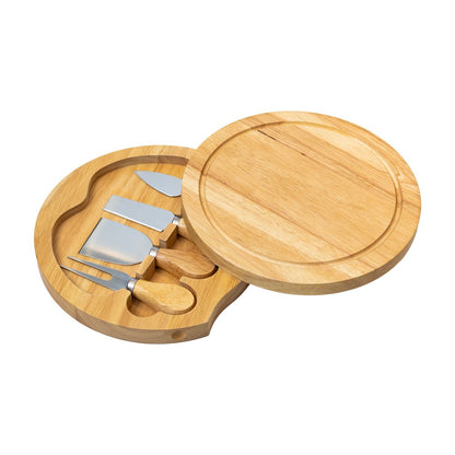 Cheese Platter -  Wood and Stainless Steel