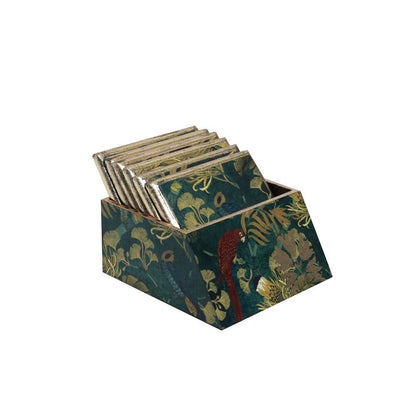 Neelambri Coasters - Set of 6 in Wood