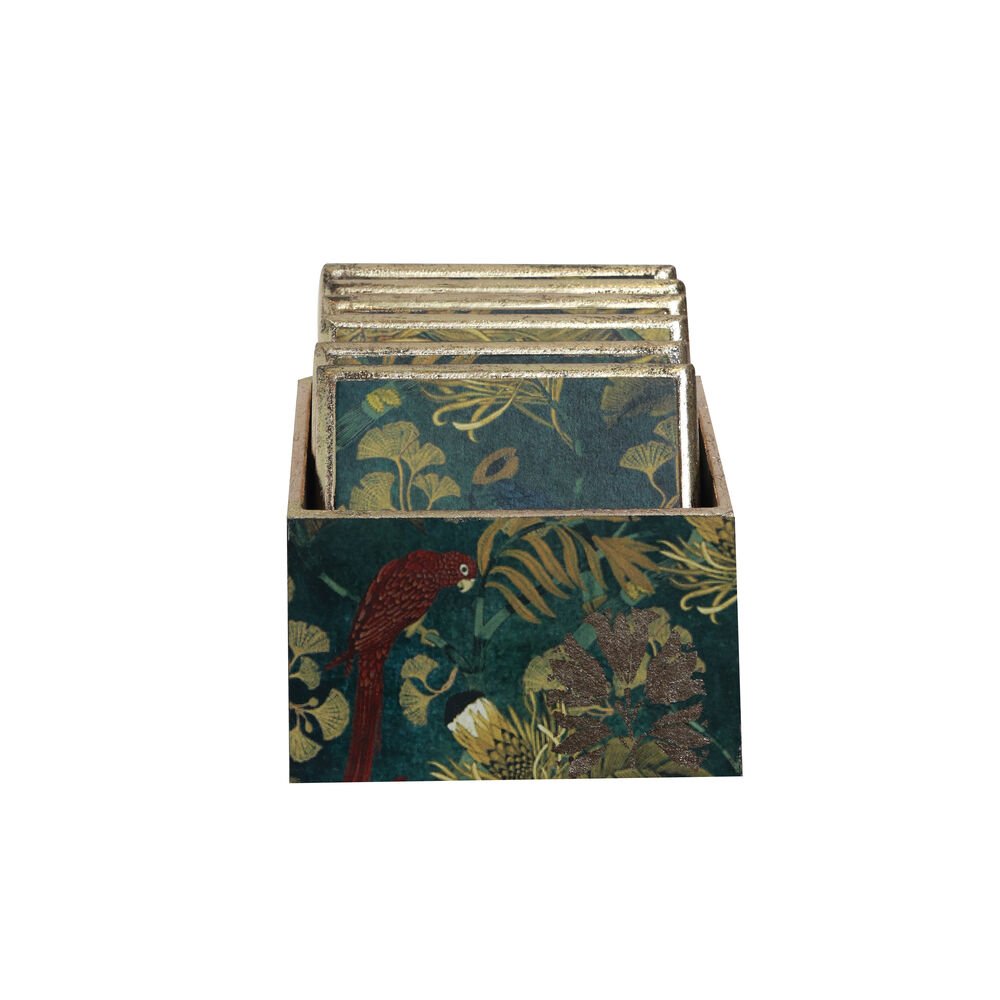 Neelambri Coasters - Set of 6 in Wood
