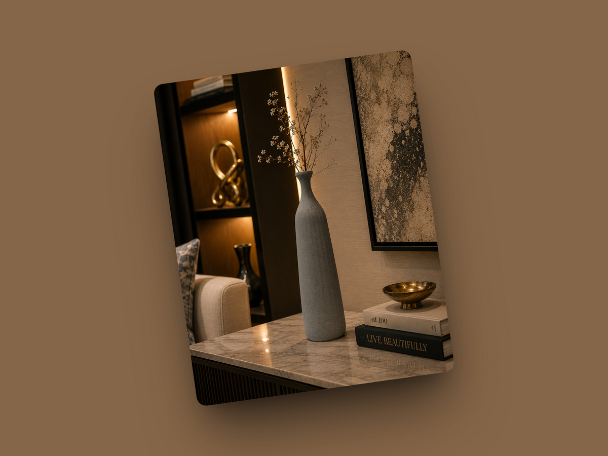 Cera Tapered  Vase  In Ceramic